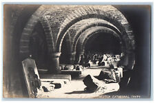 Chester England Postcard Chester Cathedral Crypt c1910 Unposted RPPC Photo picture