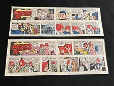 #Q11 BRENDA STARR by Ramona Fradon Lot of 27 Sunday Quarter Page Strips  1990 picture