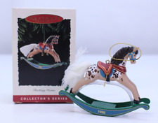VTG Hallmark Keepsake Ornament Rocking Horse BOX Fifteenth 15th in Series 1995 picture