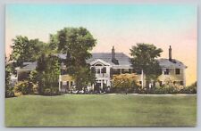 Postcard Manchester VT Hildene Home of the Late Robert T Lincoln Hand Colored picture
