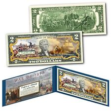 WAR OF 1812 Second War of Independence USA vs UK Genuine Legal Tender US $2 Bill picture