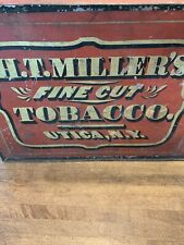 Antique 1900 H. T. Miller’s Fine Cut Tobacco - Counter Tin Display - Country picture