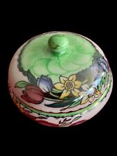 MALING TRINKET BOX POTTERY LUSTERWARE ART DECO FLORAL NEWCASTLE ON TYNE FLORAL picture
