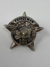 Chicago Police Patrolman 101 Lapel Pin Shield Souvenir Tie Pin picture