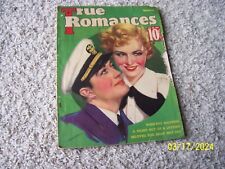 October 1935 True Romances Magazine Warren Cover Old Ads Stories Fashion picture