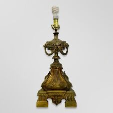 19th-Century French Louis XV Monumental Gilt Bronze Lamp picture