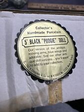 Vintage Angel Pudgie Kewpie Porcelain Doll African American In Original Box picture