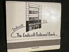 VINTAGE MATCHBOOK - THE ENDICOTT NATIONAL BANK - ENDICOTT, NY  -  UNSTRUCK picture