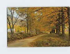 Postcard Scenic Fall Scene in Vermont USA picture