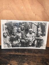 Real Photo Postcard South Africa Tribal Scene Distressed Condition picture