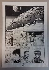 1986 Aircel Comics SAMURAI #10 page 8 Barry Blair STARSHIP - Original Comic Art picture