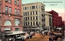 1914, Jefferson & Superior Streets, TOLEDO, Ohio Postcard picture