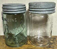 Boyd’s Mason & 1959 Crown Canada Mason Pint Jar Lot (2)~#2~Lids Included~Beauty picture