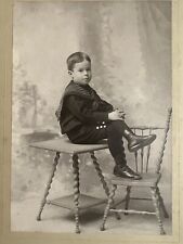 1898 Photo On Board Identify Young Man Well Dressed Boston MA picture