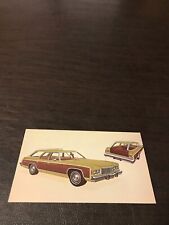 CHEVROLET - 1974 CAPRICE ESTATE STATION WAGON- UNPOSTED POSTCARD picture