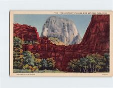 Postcard The Great White Throne, Zion National Park, Utah picture