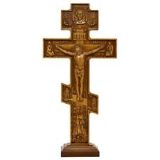 Wood carved cross. Wooden cross. Jesus Christ. Beech 60 cm #10 picture