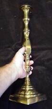Vintage Yellow Brass Metal Candlestick American Americana Large USA picture