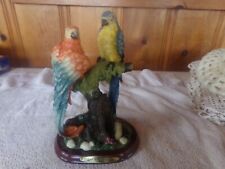Vintage Resin Parrots picture