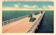 Vintage Postcard- Gandy Bridge, Tampa, FL Early 1900s picture