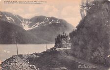 Cordova AK Alaska Copper River Railroad Train Tracks Eyak Lake Vtg Postcard D3 picture