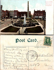 Park Square Looking West Asheville NC Postcard Used 51448 picture
