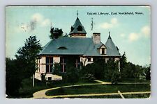 East Northfield MA-Massachusetts, Panoramic Talcott Library, Vintage Postcard picture
