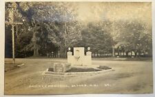Soldiers' Memorial. Orford New Hampshire Real Photo Postcard. RPPC. NH picture