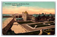 Marlboro-Blenheim Hotel Boardwalk Atlantic CIty New Jersey NJ DB Postcard W11 picture