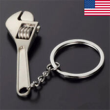 1x Mini Adjustable Crescent Wrench Novelty Tool Spanner Keychain Ring Keyring US picture