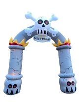 Gemmy 9 Foot Airblown Inflatable Skull Archway (read description) #800040 picture