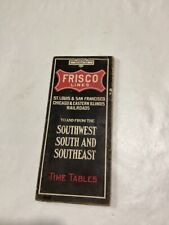 Vintage Frisco Lines Oct. 1912 Railroad Time Tables  picture