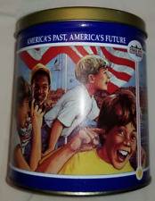 Trails End America's Past, America's Future Popcorn Tin Empty picture