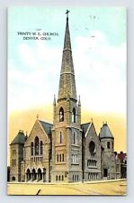 Postcard Colorado Denver CO Trinity Methodist Church 1908 Posted Divided Back picture