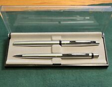 Vintage Pentel Japan Box Set R3 Ballpoint Pen + .5 Lead Mechanical Pencil &case picture