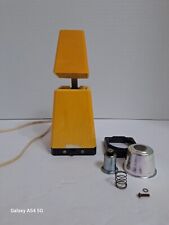 Vintage 60s Folding Pyramid Tension Desk Lamp Yellow Adjustable picture