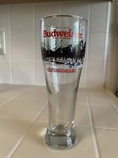 VTG 1989 Anheuser-Busch Budweiser Clydesdale Tall Beer Christmas/Holiday Glasses picture