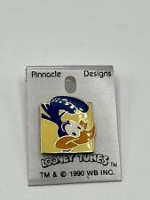Vintage 1990 Looney Tunes Road Runner Pinback Button Pin TM & WB Inc. 1” Pin picture