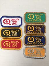 Set of 7 2000 - 2006 Boy Scout Troop Quality Unit Award BSA Patch picture