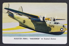 Martin PBM-1 Mariner United States 1944 War Airplanes Jets Leaf Card (NM) picture