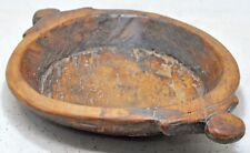 Antique Wooden Dough Kneading Parat Bowl Original Old Hand Carved picture