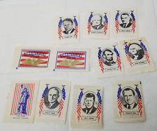Bicentennial 1976 Sugar Packets US Presidents Set of 11 Nixon Truman Kennedy picture