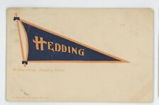 HEDDING COLLEGE Pennant, ABINGDON IL Vintage 1908 Illinois Postcard  picture