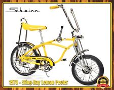 Schwinn - Sting-Ray Lemon Peeler - 1970 - Metal Sign 11 x 14 picture