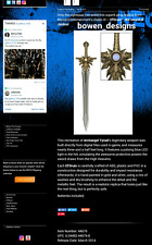 NECA Tyrael's El'Druin Justice Sword LED Game Prop Replica Diablo 3 III Blizzard picture