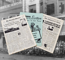 Vintage Mini Souvenir Editions Charlotte News Observer Green Section Newspapers picture