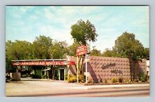 San Bernardino CA, Arrowhead Motel, Street View, California Vintage Postcard picture