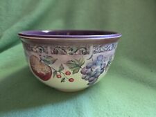 JC PENNY MELMAC MELAMINE FRUIT DECORATED CEREAL BOWL 1 picture