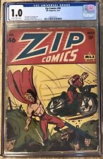 Zip Comics 46 CGC (MLJ 1944) Golden Age Hero WWII Cover Rare 2nd Last Issue 1/12 picture