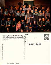Amish children students teacher class boys girls unused picture